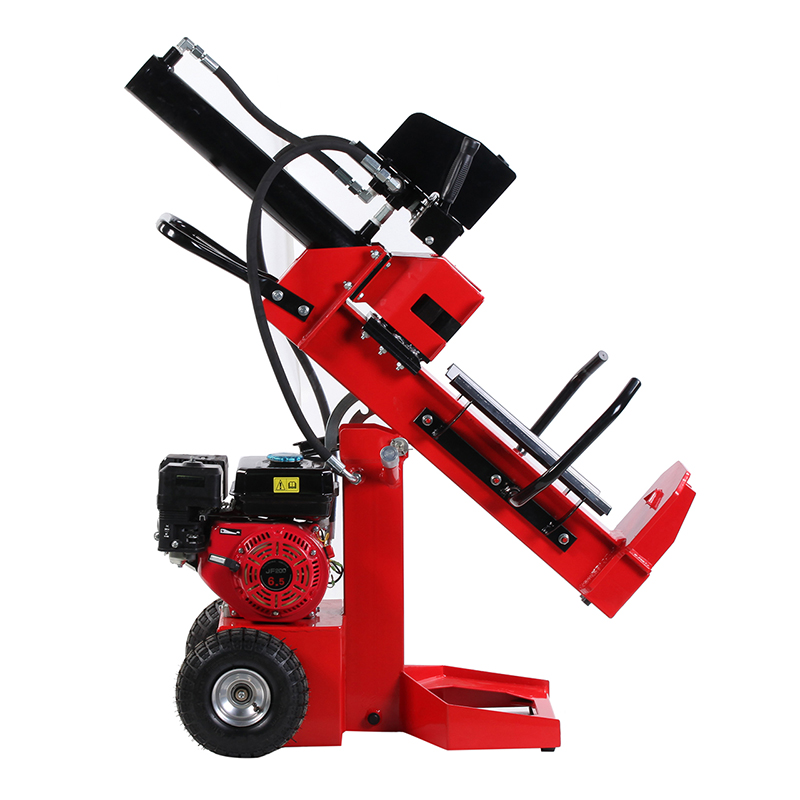 Horizontal vs Vertical Log Splitter operating on heavy 18-inch logs